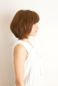 Soft rounded bob hair style side