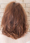 AIRILY AND LOOSE CURLY MEDIUM LENGTH hair style back