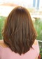 Airy texture hair be covered less volume hair is feminine look. back