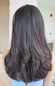 Layered cut on Graduation cut with black hair is beautiful. back